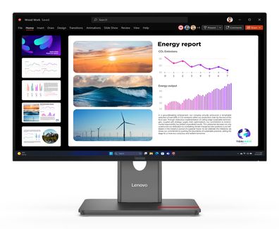 LENOVO ThinkVision P24Q-40 60,45cm 23,8Zoll 2560x1440 IPS 120Hz Daisy Chain USB-C 15W