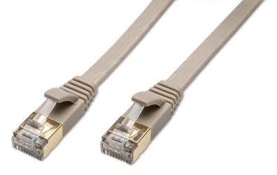 Kabel Patchkabel CAT 8 Kabel für Netzwerk, LAN und Ethernet 1m grau