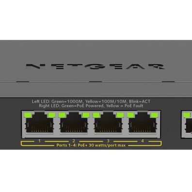 Netgear Plus Switch 5-port 10/100/1000 GS305EPP-100PES