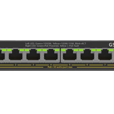 Netgear Plus Switch 8-port 10/100/1000 GS308EP-100PES