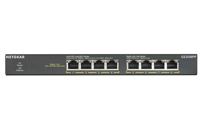 Netgear Switch 8-port 10/100/1000 GS308PP-100EUS