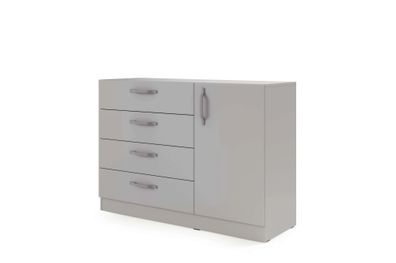 Furniture24 Kommode BRAGA BRK2S-UM Sideboard 125 cm - Platingrau