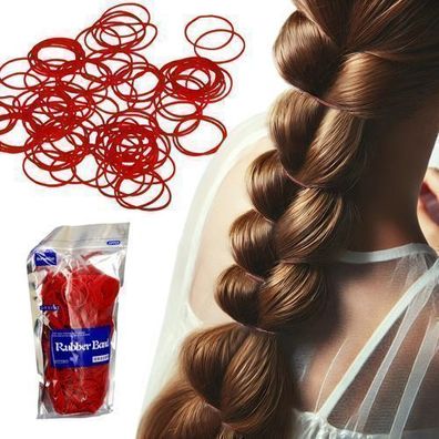 Haargummis ROT 1300 STÜCK M