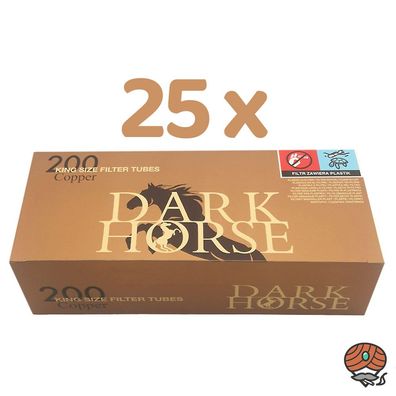 Dark Horse Copper King Size Filterhülsen (25x 200 Stück)