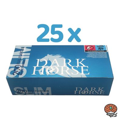 Dark Horse Slim Full Flavour White Tipping Filterhülsen (25x 200 Stück)