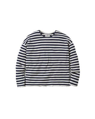 Passenger Women Longsleeve Panorama Striped deep navy