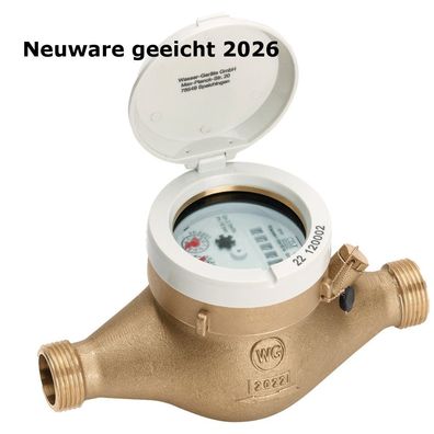 Wasserzähler 2026 Neu Wasseruhr kalt 3/4 Zoll, 1 Zoll x 190mm, 260mm