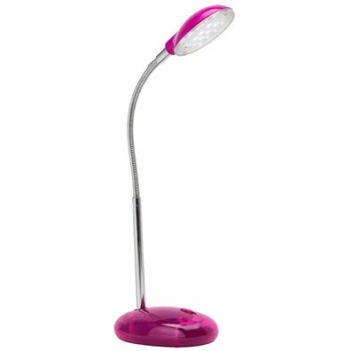 Brilliant Timmi LED Tischleuchte Transparent Rosa Moderne Tischlampe