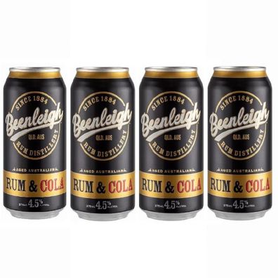 Beenleigh Australian Rum & Cola Can 4.5 % vol. 4x375 ml