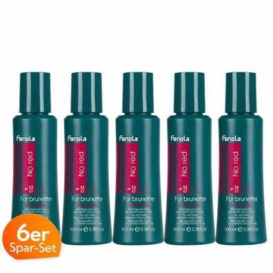 Fanola No Red Shampoo Anti-Rot 100 ml 6er Sparset