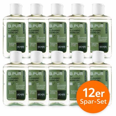 Echos B. PUR Cleaning Hand Gel Reinigendes Handgel, 12er Spar-Set 12×100 ml