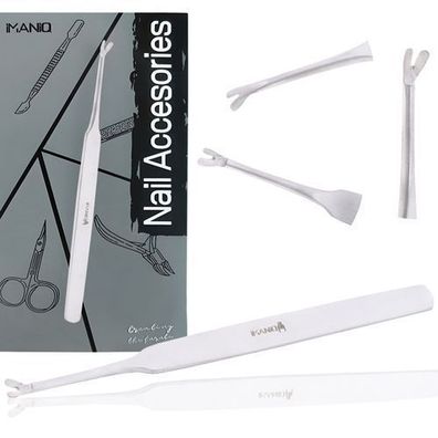 Doppelseitige Nagelfeile Hufstäbchen Nagelhautschieber Maniküre Pediküre SPA-Salon