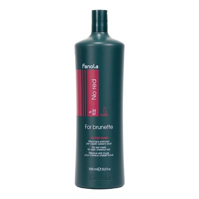 Fanola No Red Mask Anti-Rot Haarmaske Neutralisiert Rottöne, 1000 ml