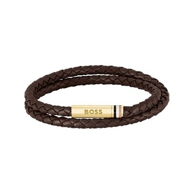 BOSS - 1580670M - Armband - Herren - braun - 19cm - ARES