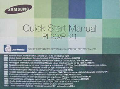 Samsung PL20 PL21 Digitalkamera Bedienungsanleitung Handbuch Benutzerhandbuch