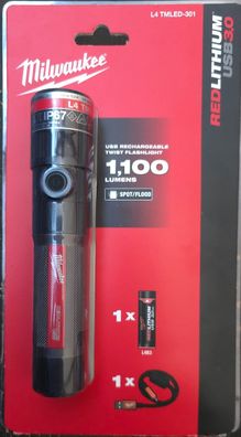 Milwaukee USB-Akku-Taschenlampe L4 TMLED-301