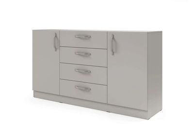 Furniture24 Kommode BRAGA BRK1S-UM Sideboard 155 cm - Platingrau