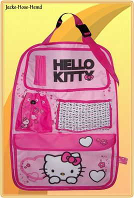Hello Kitty Rückenlehnentasche Auto Spielzeugtasche Rosa Herz Katze Tasche NEU