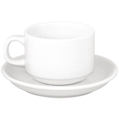 Sonderangebot Athena Hotelware Kombiset Kaffeetassen 20cl mit Untertassen (24 Stück)
