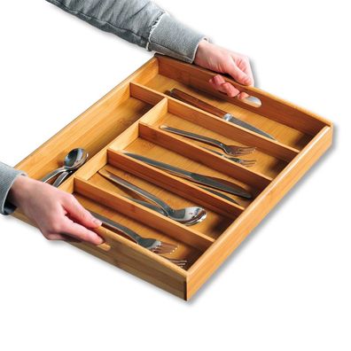 KESPER Bambus-Besteckkasten zur Besteckaufbewahrung 58187-13