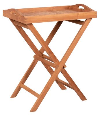 Teakholz - bene living - Tablett Norton mit Gestell