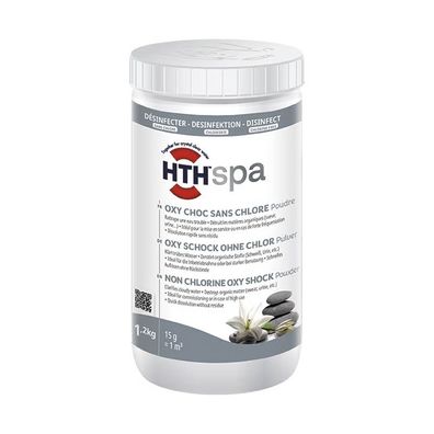 hth Spa Oxy Shock Ohne Chlor 1,2 kg Aktivsauerstoff Pulver für Whirlpools und Spas