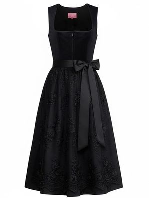 Dirndl Lovira 70cm Länge schwarz