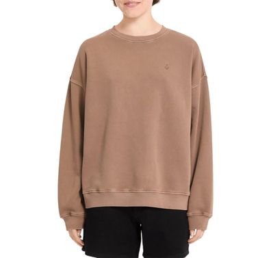 VOLCOM Women Sweater Stone Soft Crew pale khaki