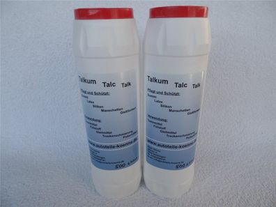 2x 500g Talkum Streudose Talc Talcum Talk Schlauch Reifen Latex Gummi Pflege