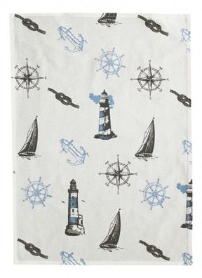SEA-Club, Geschirrtuch, maritim, Leuchtturm, 3259, 3er Set