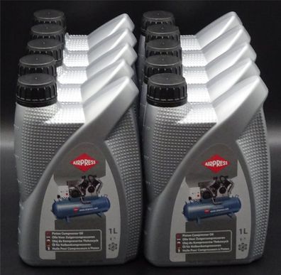 10Liter Airpress Öl Kolbenkompressor Kompressoröl ISO VG 100 Kolbenverdichteröl