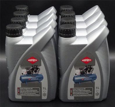 8L Airpress Öl Kolbenkompressor Kompressoröl ISO VG 100 Kolbenverdichteröl