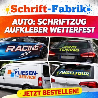 Schriftzug Aufkleber wetterfest