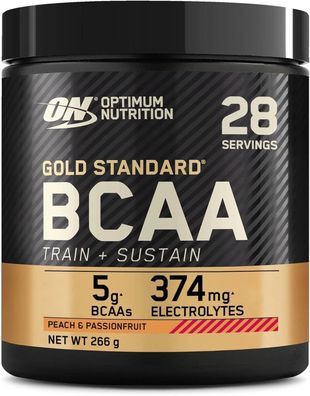 Optimum Nutrition Gold Standard BCAA Train + Sustain 266g / 28 serv + Samples