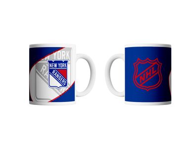 NHL Kaffeetasse New York Rangers Shadow Logo Becher Tasse Coffee Mug 4262438786369