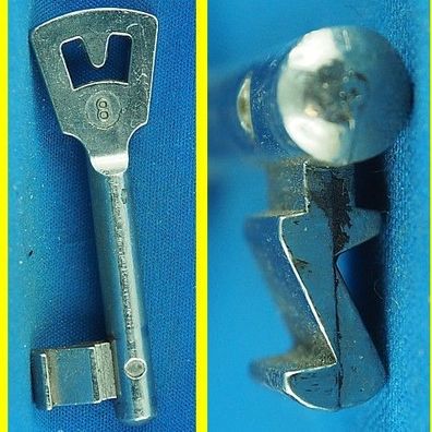 Buntbart - Schlüssel - System Gera - Profil 8 - Halm 7,3 mm - Länge 70 mm