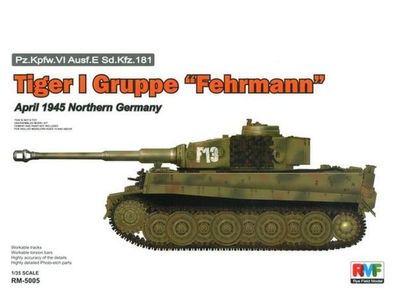 Rye Field Model 1:35 5005 Tiger I Gruppe Fehrmann April 1945 - NEU