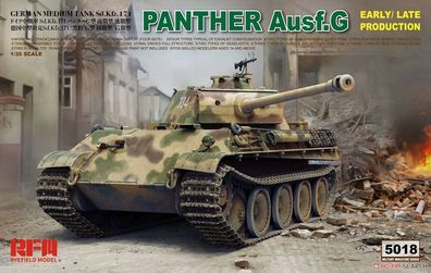 Rye Field Model 1:35 5018 Panther Ausf.G Early/Late productions - NEU
