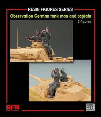Rye Field Model 1:35 2015 Observation German tank man and captain(2 resin figures)