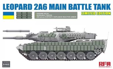 Rye Field Model 1:35 5103 Leopard 2A6 Main Battle Tank Limited Edition - NEU