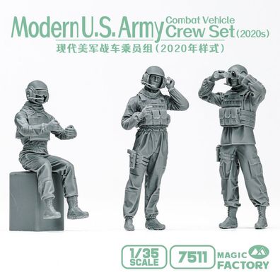 Magic Factory 1:35 7511 Modern U.S. Army Combat Vehicle Crew Set?2020s? - NEU