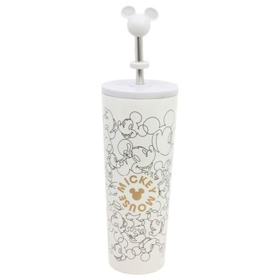 Disney Mickey Mouse Edelstahl Thermobecher 770 ml mit Trinkhalm und Deckel