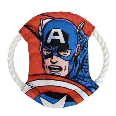 Captain America Kau- & Zahnspielzeug für Hunde – Ideal für kräftiges Kauen
