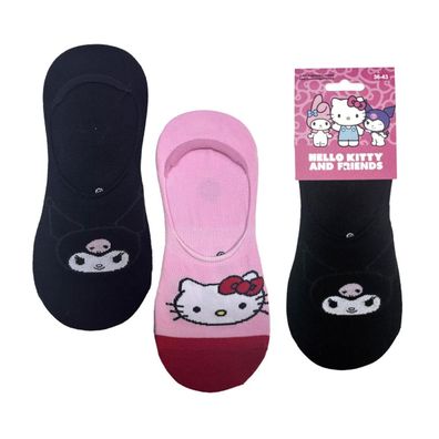 Hello Kitty 2'er Sneakersocken Pinkies Pack 36 bis 43 (Onesize)