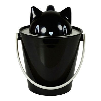 Container-Eimer United Pets Wagenheber Schwarz PP (20 cm)