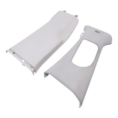 2x Passat B8 3G B-Säulen Verkleidung links oben + unten Abdeckung weiß St. Tropez