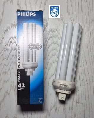 Philips Master PL-T 42W 840 TOP Kaltweiß 4P Kompaktleuchtstofflampe GX24q-4