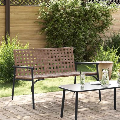 vidaXL Gartenstuhl Braun Poly-Rattan