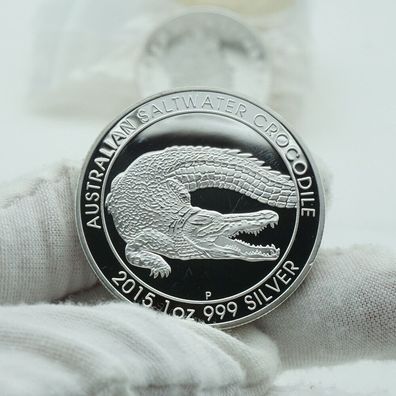 Seltene Australien 2015 Crocodile Medaille Elisabeth II, Ultra rar (KR200126)