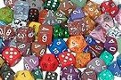 Ein Pfund Würfel, bunt gemischt